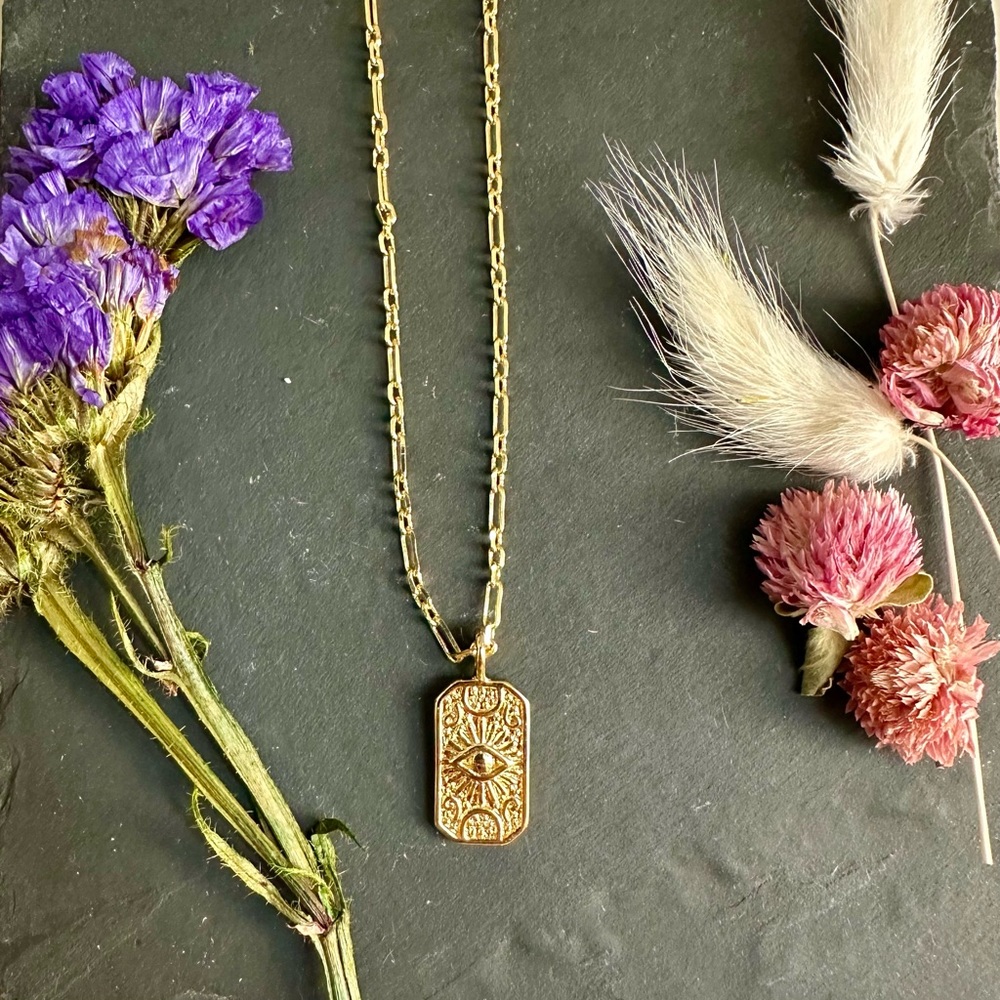 Evil Eye Pendant Gold Filled